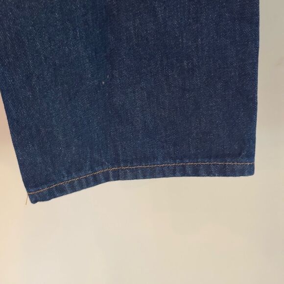 Frame NWOT le high and tight straight leg cropped dark wash 90s jeans sz 33 - Picture 6 of 8